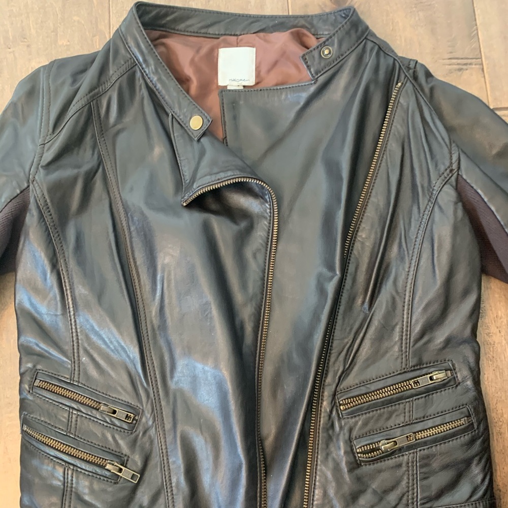 Halogen Chocolate 🍫 Brown Pleather Jacket